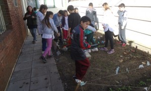 Los alumnos de E.D.I. Huerta en pleno trabajo.