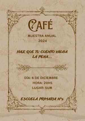 Café Literario de la Escuela N° 5