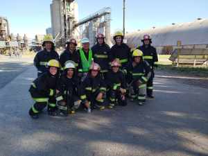 Bomberos de La Dulce se capacitaron sobre “Respuesta a emergencias en plantas de silos y agroindustrias”.